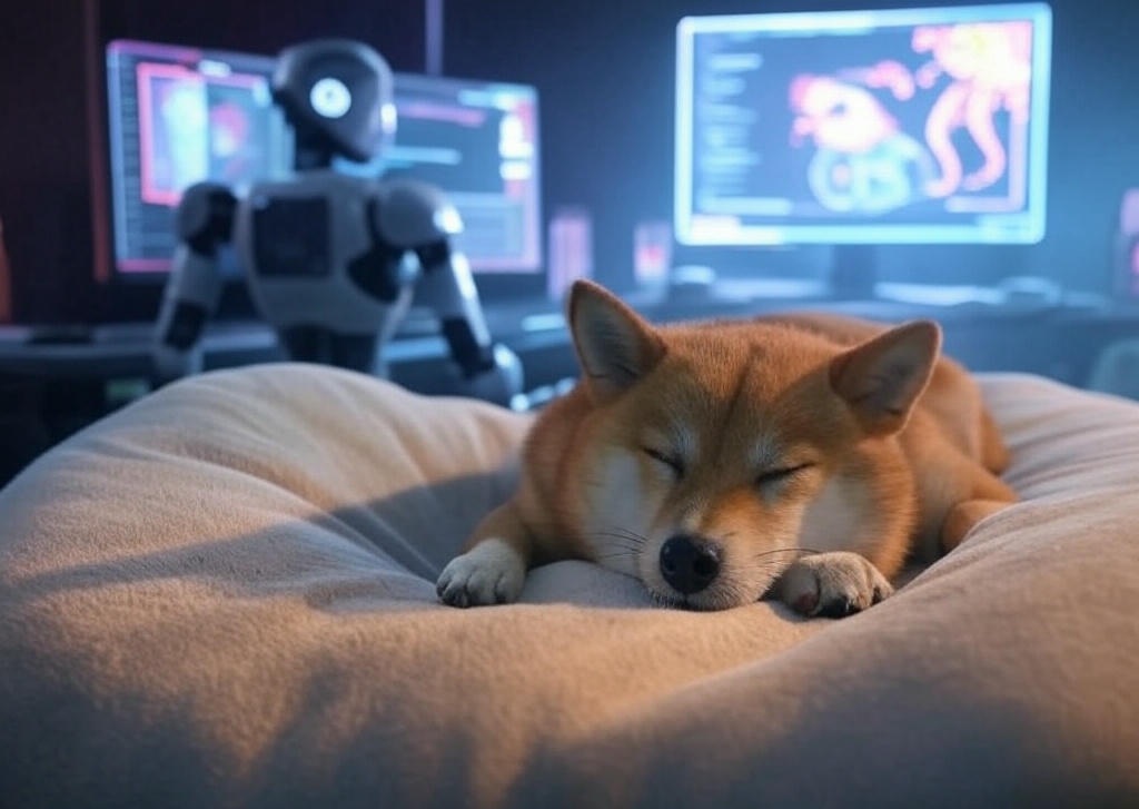 Lazy Shiba AI With Robot coding